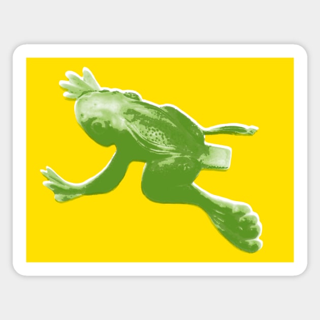 Toy frog Sticker by markvickers41